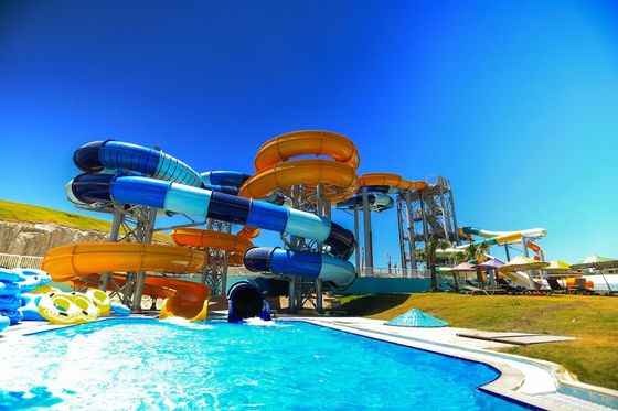 Goede prijs. 12 mm dikte glasvezel waterglijbaan buitenshuis waterpark Spelapparatuur voor zwembad online