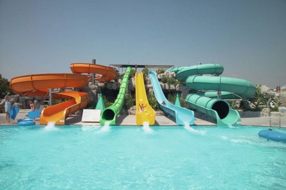 Waterplezierpark Rijden Grote glijbaan Glasvezel voor zwembadprijs