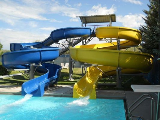 OEM Amuse Park Amusement Ride Water Fiberglass Slide Kid voor buitenzwembad