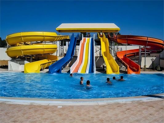 Anti-corrosie glasvezel glijbanen buitenspeelgoed waterpark speelgoed voor kinderen