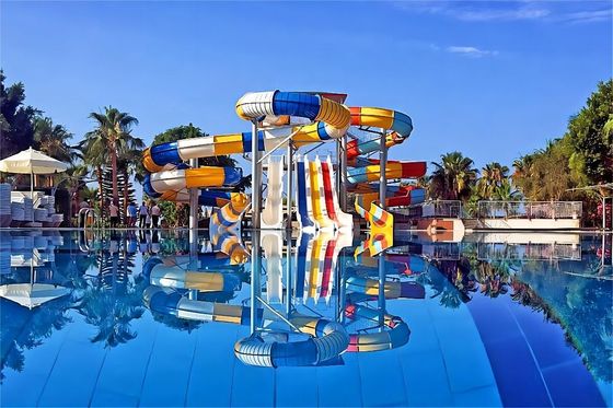 Goede prijs. Duurzaam glasvezel zwembad glijbaan buitenzwembad pretpark amusement spelletjes speelapparatuur online