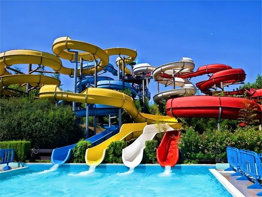 Zwembad Glasvezel waterglijbaan Outdoor Adventure Park Speelplaats