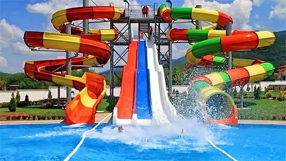 Goede prijs. 220m3/h Vermaak Kleine waterslide Kinderen Waterpark Rides online