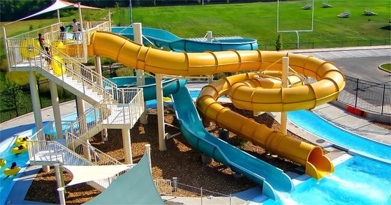 3m Hoogte Glasvezel Waterglijbaan Kinderen Speelplaats Rijden Voor Pool