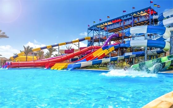 Aantrekkelijkheid Kind Waterpark Glijbaan 5m Breedte Voor zwembad