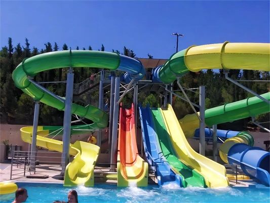 OEM watervermaakapparatuur Glasvezel glijbaan voor pretpark