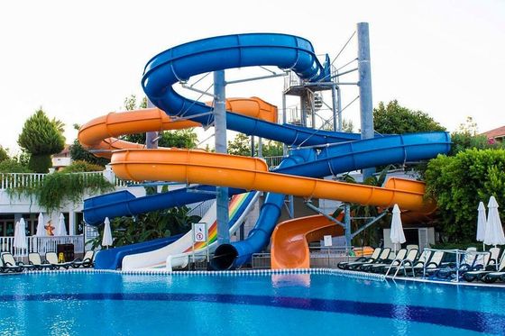 Goede prijs. Commercieel pretpark Rijdt glasvezel waterglijbaan online