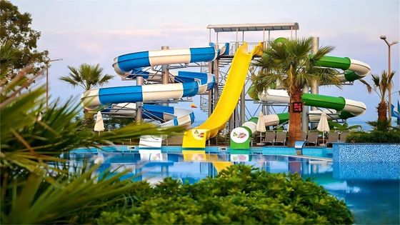 Goede prijs. ODM koop commerciële kinderen speeltuin water zwembad glasvezel glijbaan uit China online