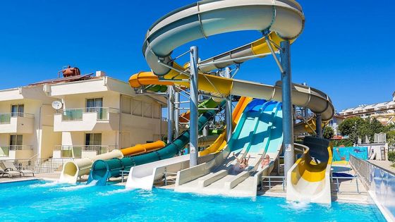 ODM Outdoor commercieel speeltuin zwembad glasvezel waterglijbaan voor volwassenen