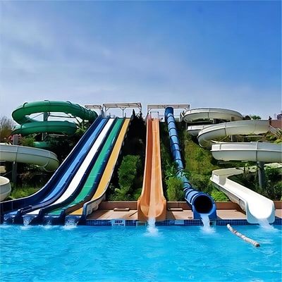 Goede prijs. Waterpark voor kinderen Vermaak Rides Glasvezel waterglijbanen voor kinderen online