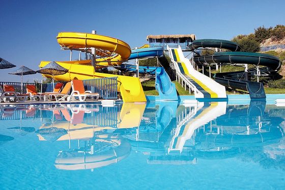 ODM Outdoor Kids Spray Playground Water Games zwembad Sportapparatuur Spiraal glijbanen