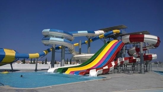Outdoor Water World Park zwembad apparatuur glijbanen