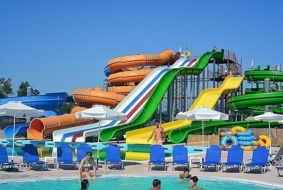 OEM waterpark speeltuin zwembad glasvezel waterglijbaan voor kinderen