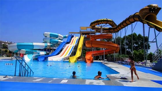 Goede prijs. Waterpark zwembad apparatuur Glasvezel waterglij set online