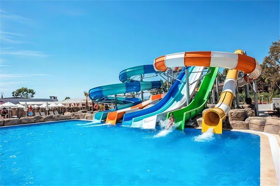Goede prijs. Outdoor commercieel pretpark Carnaval Ride Glasvezel waterglijbanen online