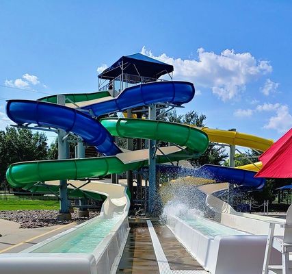 ODM zwembad water speeltuin Zomer Kinderspeelgoed speelgoed apparatuur Glasvezel glijbaan