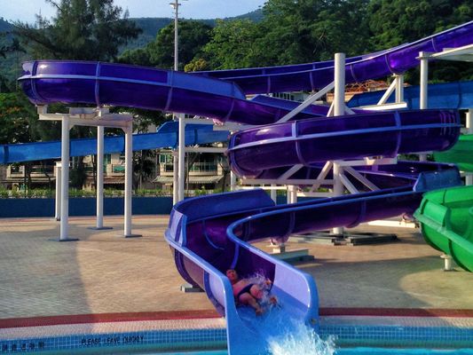 Goede prijs. Vermaakpark Waterspelen Uitrusting Glasvezelslide voor volwassenen online