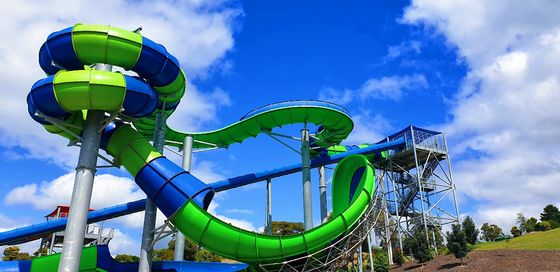 Outdoor Kids Water Splash Park Rides zwembad Glasvezel glijbaan voor volwassenen