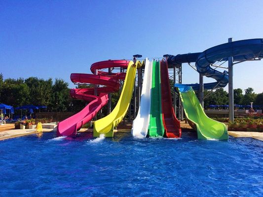 Kinderen zwembad Rijden Water speelapparatuur Glasvezelslide