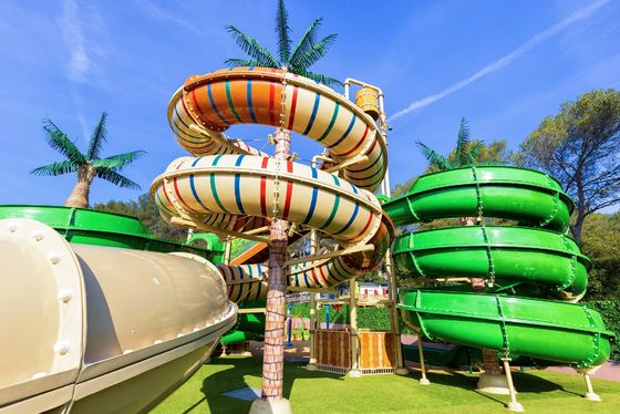 Goede prijs. Outdoor water speeltuin apparatuur Kinderspeletjes Glasvezelslide online
