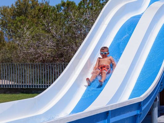 Goede prijs. Outdoor amusement waterpark games apparatuur glasvezelslide voor zwembad online