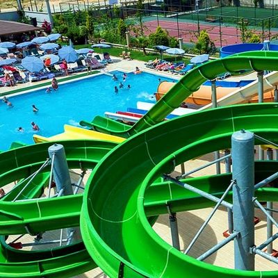 Goede prijs. Vermaakpark Volwassenen Zwem zwembad Waterapparatuur Kinderen Glasvezelslide online