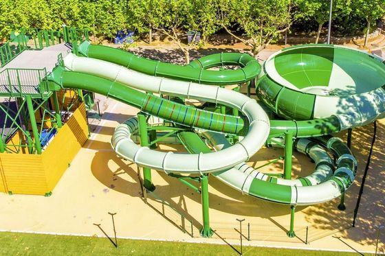 Waterpark Speelplaats Spelen Waterrijden Amusement Glasvezel Glij set