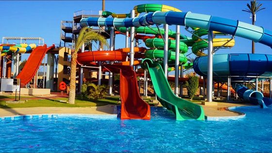 Goede prijs. Waterplezierpark Grote speeltoestellen Cainival Glasvezel glijbaan online