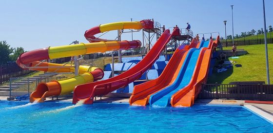 Waterpark Glasvezel waterglijbaan voor bovengrond zwembad