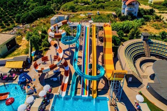 Goede prijs. Waterpark Speelterrein Uitrusting Zwembad Spelen Glasvezelslide online