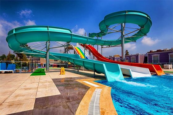 Goede prijs. Carnaval amusement ritten water speelgoed park water kind zwembad glijbaan glasvezel te koop online