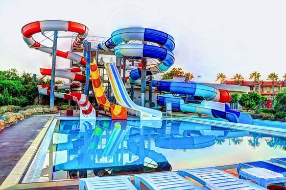 Goede prijs. Waterpark Speelplaats Spelingen Glasvezel Speelapparatuur Spiraalslide Voor Kinderen online