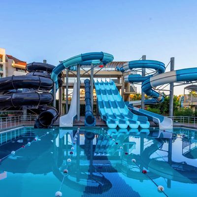 Waterpark Aqua Playground Outdoor Games Pool Glijbaan Glasvezel Voor verkoop Pool