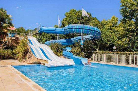 Goede prijs. Commercieel waterpark Vermaakapparatuur Glasvezelslide 1 persoon online