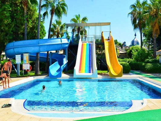 Goede prijs. Buitenwaterpark Kinderen Aanpasbare apparatuur met glasvezelslide set online