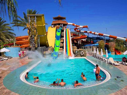 ODM Kinderen Vermaakpark Commercieel zwembad Speelgoed Spiraal glij set