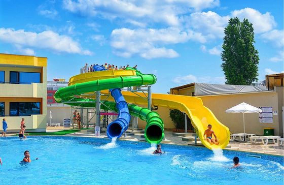 Goede prijs. Water speeltuin Sport zwembad apparatuur Speelgoed Glasvezel buis glijbaan online
