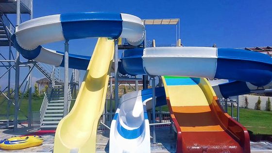Goede prijs. Outdoor spel waterpark apparatuur speelruimte grote glasvezel glijbaan voor kinderen online