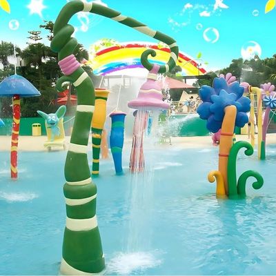Kinderen Outdoor speeltuin apparatuur zwembad Water splash pad Glory Flower voor kinderen