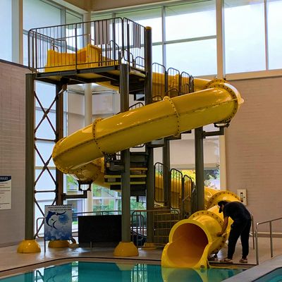 Kinderen Vermaak Water speelgoed Park Rides Kleine water zwembad glijbaan
