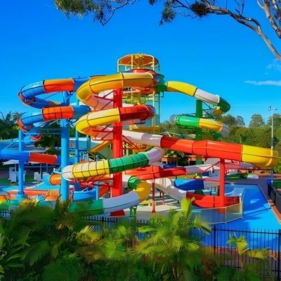 Goede prijs. ODM boven de grond zwembad feestapparatuur glasvezel waterglijbaan online