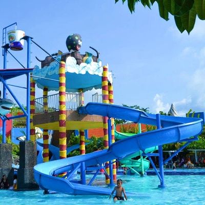 Goede prijs. Kinderen in het zwembad Rijden Glasvezel Waterglijbaan Voor Aquapark online