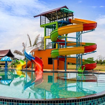 Goede prijs. Waterpark Buitenspeelplaats Zwembad Glasvezelslide voor kinderen online