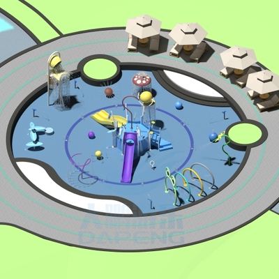 kwaliteit Custom Outdoor Water Playground Equipment  Children Aqua Park With Splash Pads For Hotels And Resorts Fabriek