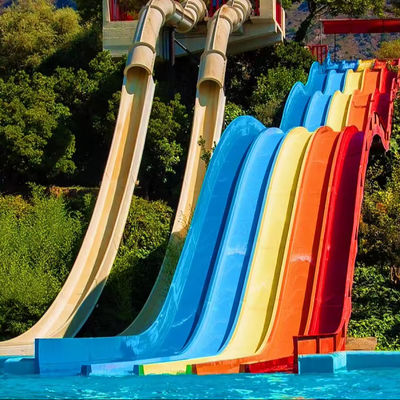 Goede prijs. Customized Size Fiberglass Water Park Slide with 6-8mm Thickness and Over 10 Years Service Life online