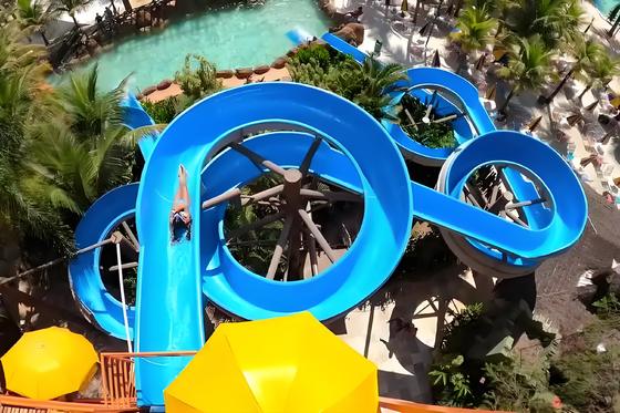 Goede prijs. Summer Hot Selling Large-Scale Water Park Slide Fiberglass Spiral with Design Service Water Play Equlpment One-year Warranty online