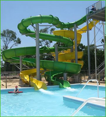 Goede prijs. 3D Design Pool Water Slide Customed Color Fiberglass Capacity Of 100KG Suitable For Adult And Child Water Games online