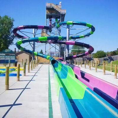 Goede prijs. Commercial Fiberglass Spiral Water Slide 0.82m Inner Width Use For Resort Hotels Inground Pools Water Parks Playground Equipment 100KG Capacity online
