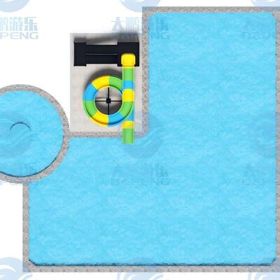 kwaliteit Commerciële glasvezel waterglijbaan buiten speeltuin Glasvezel gegalvaniseerd staal Duurzaam Fabriek