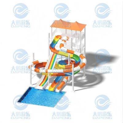 Goede prijs. 7-4m Gecombineerde Glasvezel Waterglijbaan voor Commerciële Waterparken en Amusementsparken online